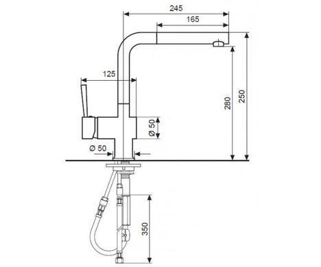 Смеситель для кухни EMMEVI PIPER CR45066