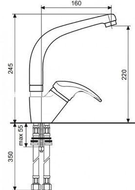 Смеситель для мойки EMMEVI LUXOR BC7086RCC