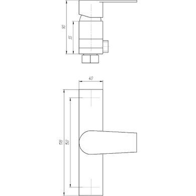 Змішувач для душу Globus Lux SHM-105-M