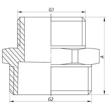 Ниппель редукционный 1-1/4"x1-1/2" KOER KF.N1216 (KF0042)