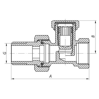 Вентиль 1/2x1/2 KOER KR.904 (KR0005)