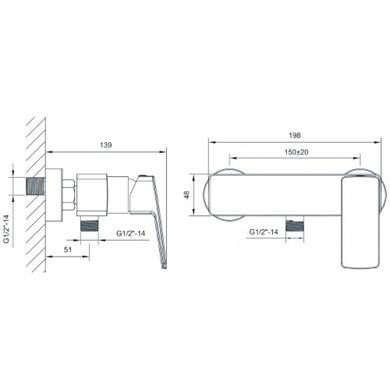 Смеситель для душа IMPRESE Grafiky ZMK061901080