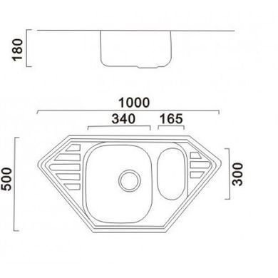 Мойка HAIBA 100x50 Decor HB0522