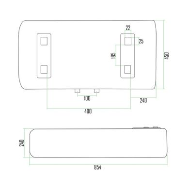 Водонагреватель Thermo Alliance 50 л, мокрый ТЭН 1х(0,8+1,2) кВт DT50H20G(PD)