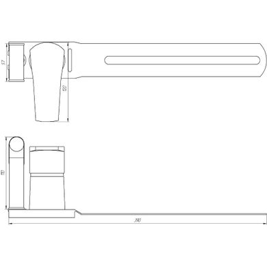 Смеситель для биде Globus Lux Queensland Glqu-0206