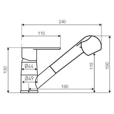 Кухонный смеситель Globus Lux Queensland GLQU-0107