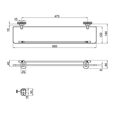 Полка Qtap Liberty BLM 1153 SD00040028