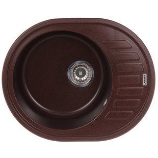 Мийка кухонная ZERIX ZS-6250R-12 Коричнева (ZX4552)