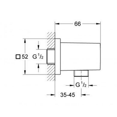 Подключение шланга Grohe Euphoria Cube 27704000