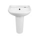 Раковина напольная с пьедесталом детская Qtap Baby 375x305x520 White с донным клапаном QT2311LP304BW