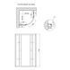 Душевая кабина Lidz Latwa SC80x80.SAT.MID.FR, стекло Frost 4 мм без поддона