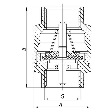 Клапан обратный 1/2" (KOER KR.171) (KR0127)