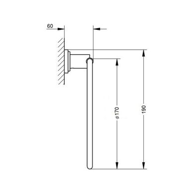 Держатель полотенец Qtap Liberty ANT 1160 25601Qtap (Чехия)