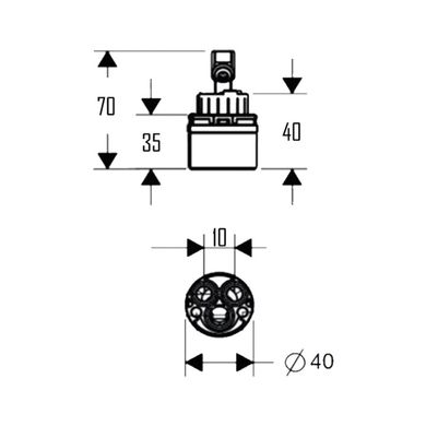 Картридж Qtap 40 mm 11728Qtap (Чехия)