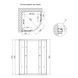 Душова кабіна Lidz Latwa SC90x90.SAT.HIGH.FR, скло Frost 4 мм без піддону