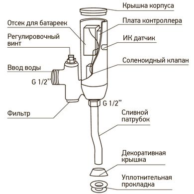 Кран для писсуара Premium Photo 031 Mixxus MI2839