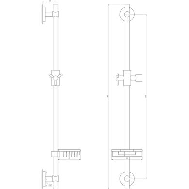 Душевая стойка Globus Lux BT-1107-BB