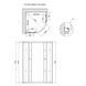 Душова кабіна Lidz Latwa SC90x90.SAT.MID.FR, скло Frost 4 мм без піддону