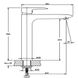 Смеситель для чаши HAIBA COLUMBIA 001 (HIGH) HB0840