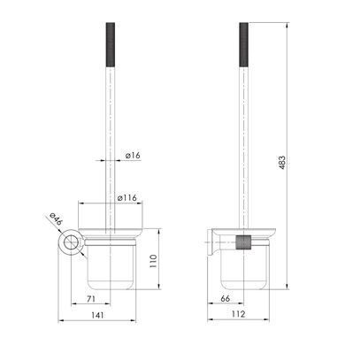 Щетка для унитаза IMPRESE BRENTA (ZMK071901260)