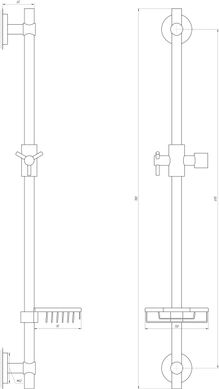 Душевая стойка Globus Lux BT-1107C