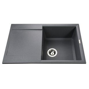 Гранітне миття Globus Lux KOMO сірий металік 790х500
