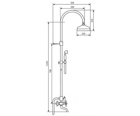 Душевая система EMMEVI DECO CR1261181