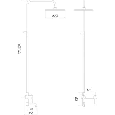 Душевая система Globus Lux SBT1-SH-02