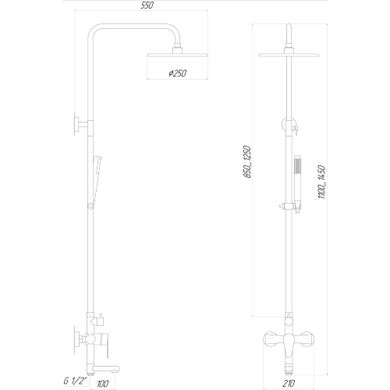 Душевая система Globus Lux SM-SH-02