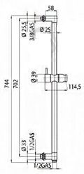 Душевая штанга BOSSINI D29000F