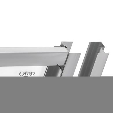 Душевая дверь в нишу Qtap Uniford CRM207.C4 68-71x185 см, стекло Clear 4 мм, покрытие CalcLess