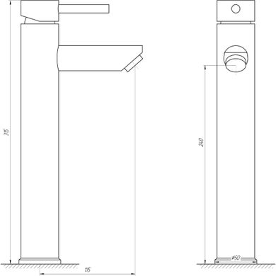 Смеситель для раковины GLOBUS LUX SBT1-201