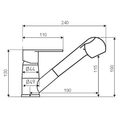 Смеситель кухонный Globus Lux SOLLY GLSO-0107