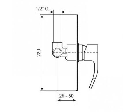 Смеситель для душа EMMEVI NIAGARA BIO 74009