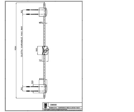 Стойка для душа BOSSINI D96000C