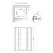 Душевая кабина Lidz Wiezak SC90x90.SAT.LOW.L, стекло Linie 4 мм без поддона