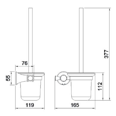 PODZIMU LEDOVE щетка для унитаза ZMK01170126 IMPRESE