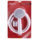 Душевой набор белый (шланг, лейка, кронштейн) Shower SET-02W Zerix ZX3096