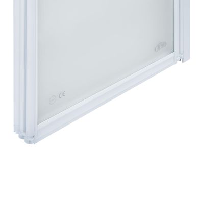 Штора на ванну Qtap Gemini WHI401314RP4 стекло Pear 4 мм, 130x140 см