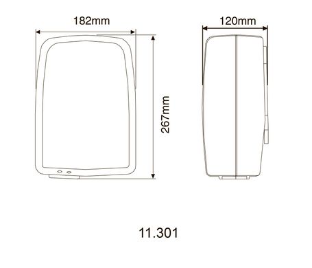 Сушилка для рук HOTEC 11.301 ABS White