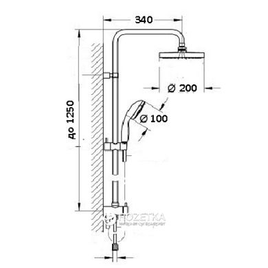 Душевой гарнитур GLOBUS LUX GL-BAR-0101