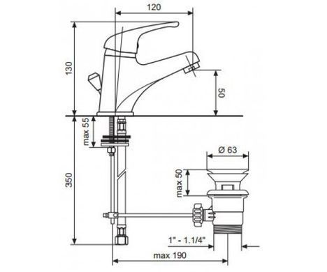 Смеситель для раковины EMMEVI WINNY CR95003