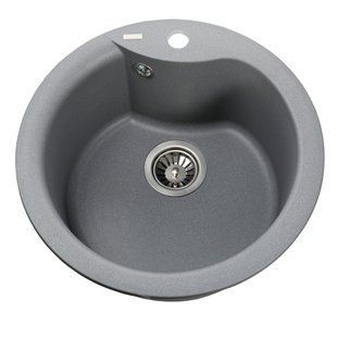 Гранітне миття Globus Lux ORTA сірий металік 485