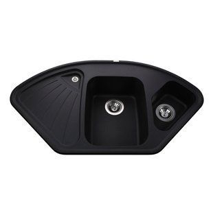 Гранітне миття Globus Lux AVERNO чорний металік 1060х575мм-А0001