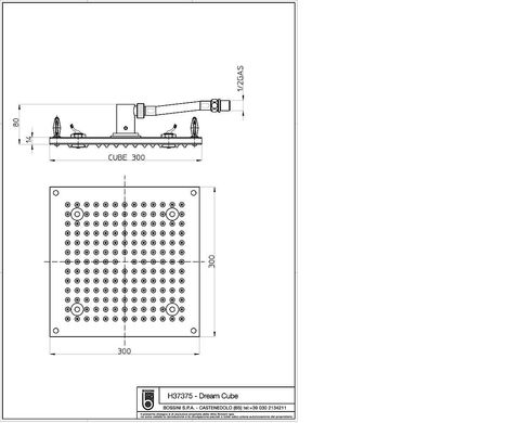 Лейка душевая Bossini DREAM Cube Light H37375