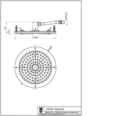 Лейка душевая Bossini DREAM OKI Light H37376