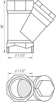 Фильтр грубой очистки SELBA 1 1/2" SL1512