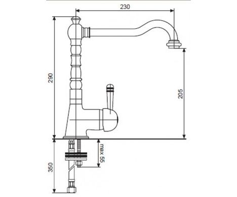 Смеситель для мойки EMMEVI LAGUNA BD40516